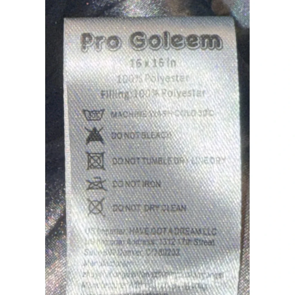 Pro Goleem Elephant Security Blanket Unisex 16x16 Gray  Minky Satin Lovey Huggie